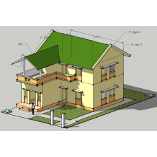 Nhà vườn mặt bằng 75m2 trên lô đất 12x20m