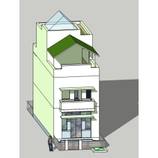 Nhà ống (nhà phố) 5x20m (3 phòng ngủ mỗi tầng)