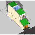 Nhà ống (nhà phố) 5x20m (4 phòng ngủ - 3 tầng)