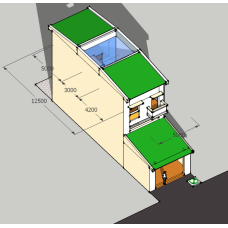 Nhà ống (nhà phố) 5x20m (4 phòng ngủ - 3 tầng)