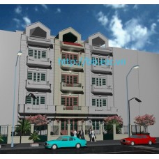 Mặt tiền nhà 5m - 5 tầng - mẫu 03