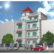 Mặt tiền nhà 7m, 4 tầng