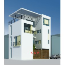 Biệt thự phố 11.2x7.2m (4 phòng ngủ - 3.5 tầng)