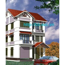 Biệt thự / nhà vườn 8.8x9.2m (4 tầng - 3 phòng ngủ)