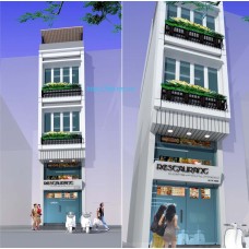 Nhà ống (nhà phố) 3x9m kinh doanh hàng ăn (5 tầng - 3 phòng ngủ)