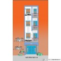 Nhà ống (nhà phố) 4x13m (3,5 tầng, 3 phòng ngủ)