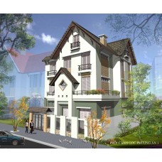 Biệt thự 10x10m trên đất 13x12m (3 tầng - 5 phòng ngủ)