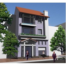 Nhà vườn 13x13m (3,5 tầng - 3 phòng ngủ)