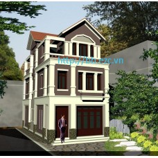 Nhà ống (nhà phố) 6.5x13.5m nở hậu (3 tầng - 4 phòng ngủ)