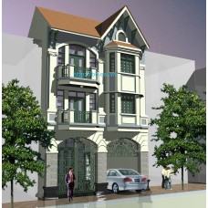 Nhà phố 9x12m (3 tầng - 4 phòng ngủ)