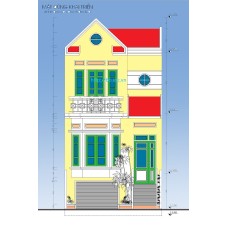 Nhà ống (nhà phố) 5.3x15m (nhà 5.3x9m)