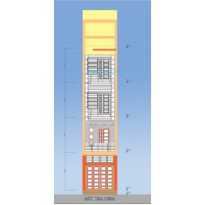 Nhà ống (nhà phố) 3.3x12.7m (5 tầng - 4 phòng ngủ)