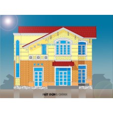 Biệt thự / nhà vườn 10.5x12m (2 tầng - 4 phòng ngủ)