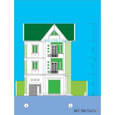 Biệt thự / nhà vườn 8.5x12.2m - 3 tầng - 3 phòng ngủ