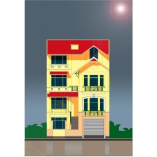 Biệt thự / nhà vườn 9.3x12.6m (4 tầng - 5 phòng ngủ)