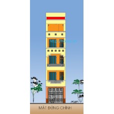 Nhà ống (nhà phố) 3.6x11.5 m (5 tầng, 4 phòng ngủ)