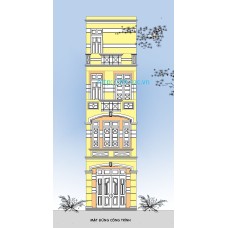 Nhà ống (nhà phố) 3.7x10.5m (4 tầng, 4 phòng ngủ)