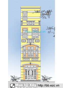 Nhà ống (nhà phố) 3.7x10.5m (4 tầng, 4 phòng ngủ)