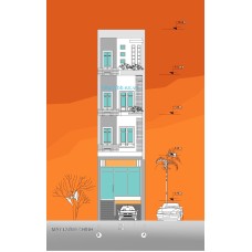Nhà ống (nhà phố) 3.8x15m ( 3 phòng ngủ - 5 tầng)