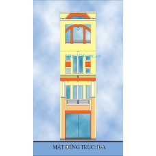 Nhà ống (nhà phố) 4x12m (4 tầng, 4 phòng ngủ)