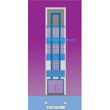 Nhà ống (nhà phố) 4x18m kinh doanh phòng trọ (5 tầng - 9 phòng ngủ)