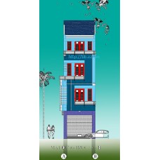 Nhà ống (nhà phố) 4x8.5m (4 tầng- 2 phòng ngủ)