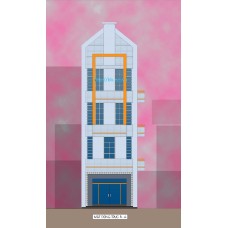 Nhà ống (nhà phố) 5.9x15m có kinh doanh (khuôn viên đất 5.9x17m - 5 tầng - 5 phòng ngủ)