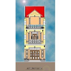 Nhà ống (nhà phố) 5x16m (3 tầng - 3 phòng ngủ)