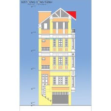 Nhà ống (nhà phố) 6x10.8m (5 tầng - 4 phòng ngủ)