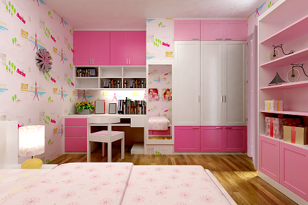 Nội thất căn hộ số 03 - Chung cư FLC - Landmark Tower - Phòng ngủ nhỏ màu sắc phù hợp lứa tuổi