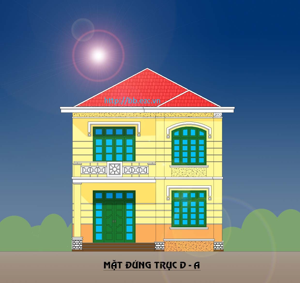 Ngôi nhà vườn bình dị trên khuôn viên đất khoảng 7,5x12m